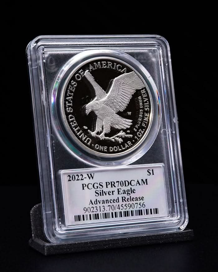 2022 W $1 Silver Eagle | Advanced Release | PR70 DCAM | Stephanie Sabin Signed