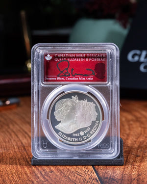 2022 $20 Silver Imperial Crown | First Day of Issue PCGS PR70 | Susanna Blunt Autographed