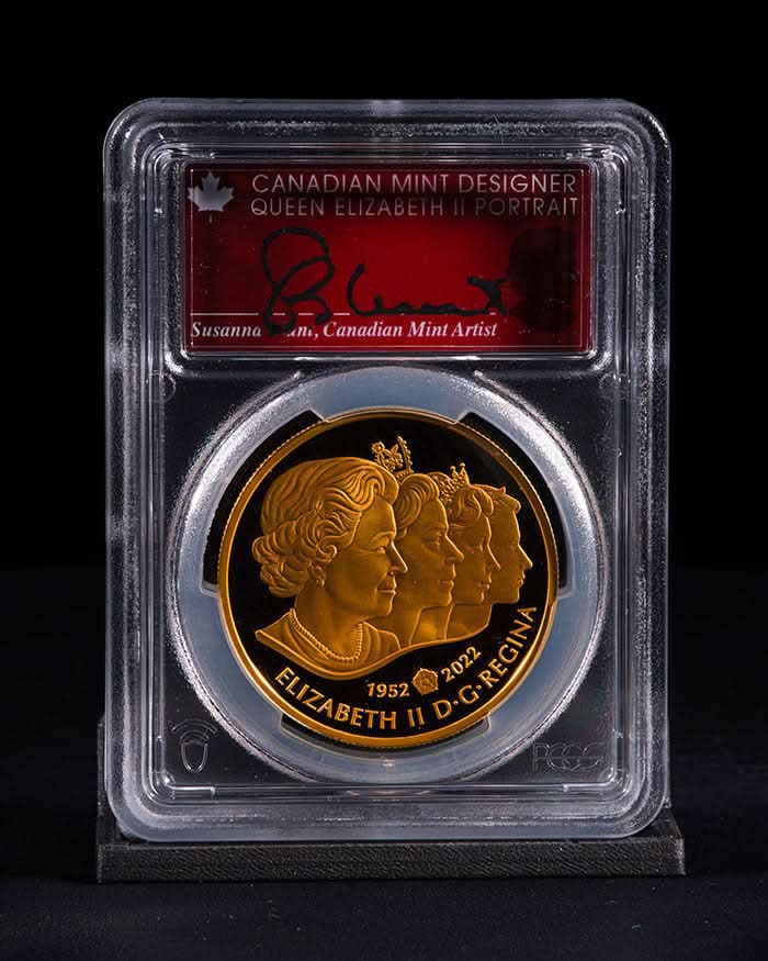 2022 $250 Canada Imperial State Crown Au | First Day of Issue PCGS PR70DCAM | Susanna Blunt Autograph