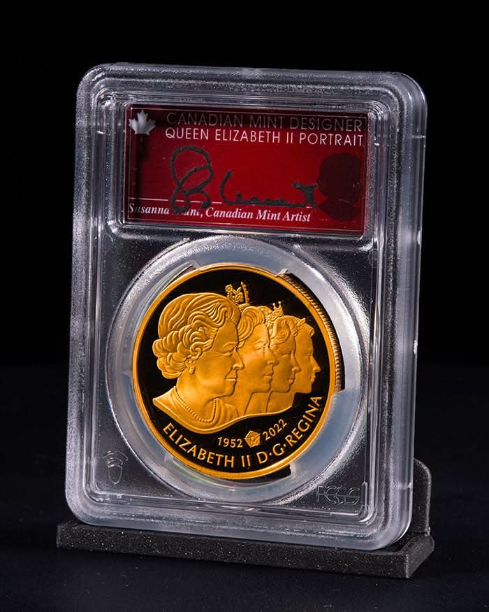 2022 $250 Canada Imperial State Crown Au | First Day of Issue PCGS PR70DCAM | Susanna Blunt Autograph