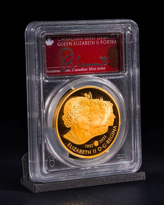 2022 $250 Canada Imperial State Crown Au | First Day of Issue PCGS PR70DCAM | Susanna Blunt Autograph