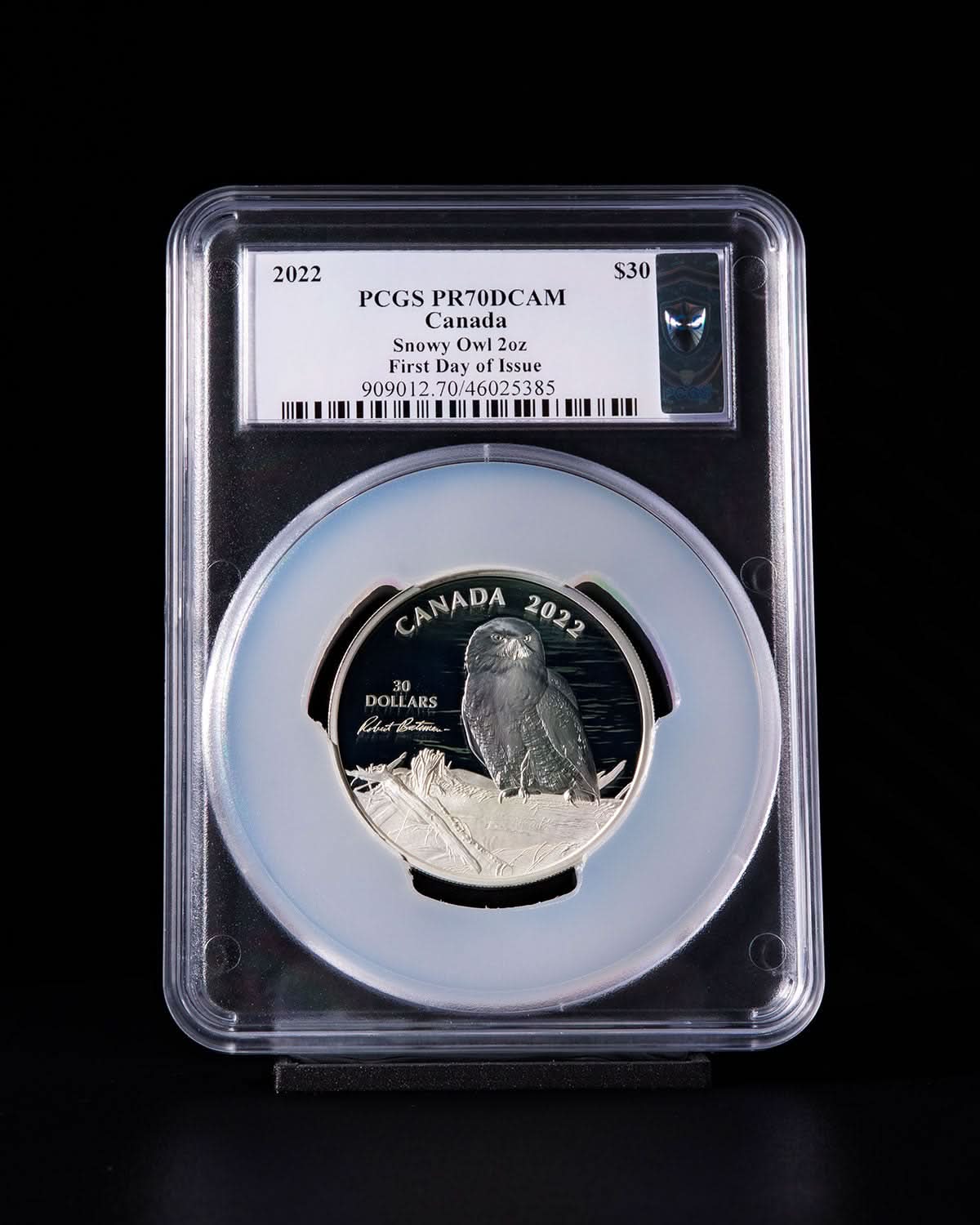 2022 $30 Silver Snowy Owl | First Day Of Issue PR70 PCGS | Susanna Blunt Autographed