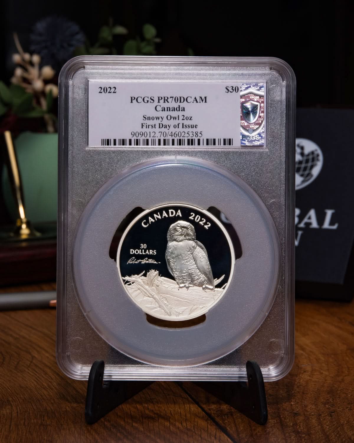 2022 $30 Silver Snowy Owl | First Day Of Issue PR70 PCGS | Susanna Blunt Autographed