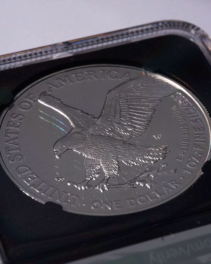 2023 3 pc Silver Eagle "City Set" | First Day PR70 NGC | John Mercanti Autographed