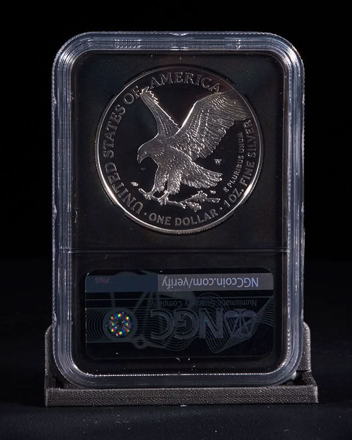 2023 3 pc Silver Eagle "City Set" | First Day PR70 NGC | John Mercanti Autographed