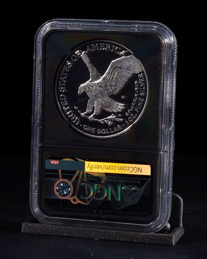 2023 3 pc Silver Eagle "City Set" | First Day PR70 NGC | John Mercanti Autographed