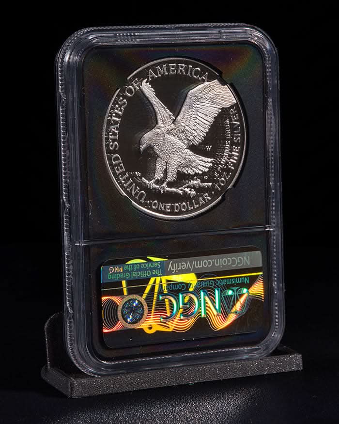 2023 3 pc Silver Eagle "City Set" | First Day PR70 NGC | John Mercanti Autographed