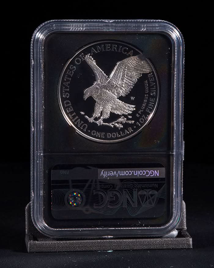 2023 3 pc Silver Eagle "City Set" | First Day PR70 NGC | John Mercanti Autographed