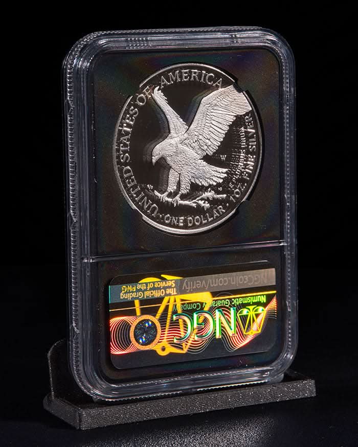 2023 3 pc Silver Eagle "City Set" | First Day PR70 NGC | John Mercanti Autographed