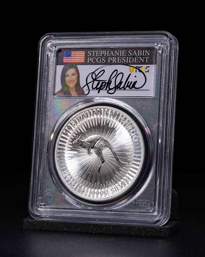2023 3pc Silver Global Coin Set | MS70 PCGS | Stephanie Sabin Autographed