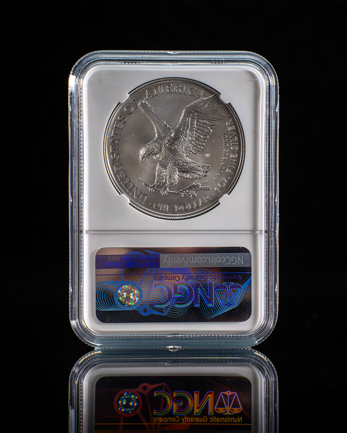 2023 Burnished Silver Eagle | Advanced Release SP70 NGC | Kenneth Bressett Autographed