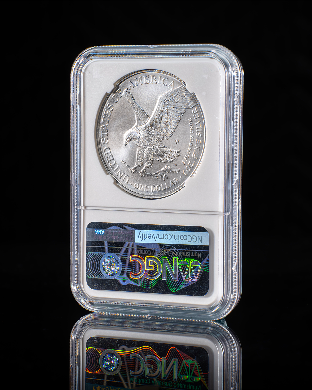 2023 Burnished Silver Eagle | Advanced Release SP70 NGC | Kenneth Bressett Autographed