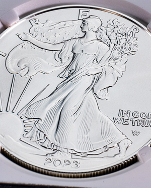 2023 Burnished Silver Eagle | Advanced Release SP70 PCGS | Stephanie Sabin Autographed