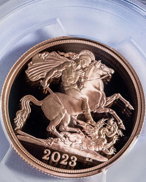 2023 4pc Coronation of Charles III Au Set | First Day of Issue PCGS PR70 Deep Cameo | Susanna Blunt Autographed