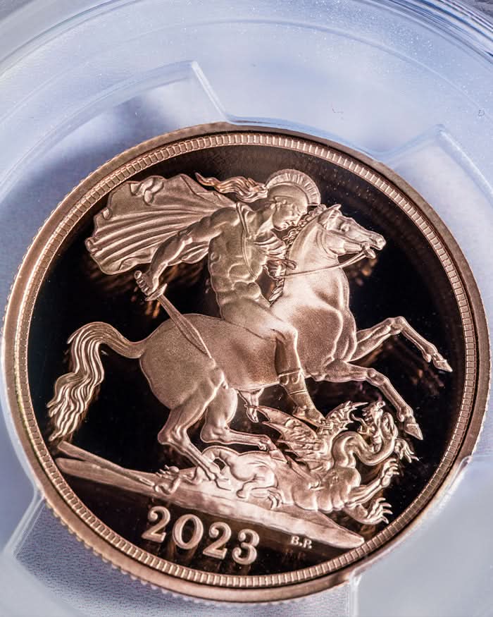 2023 4pc Coronation of Charles III Au Set | First Day of Issue PCGS PR70 Deep Cameo | Susanna Blunt Autographed
