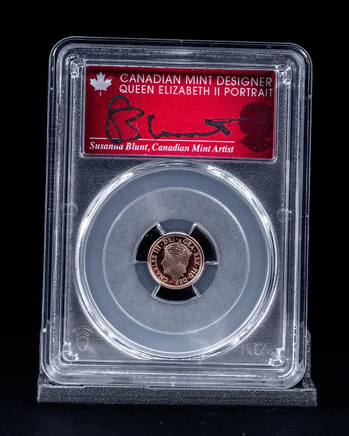 2023 4pc Coronation of Charles III Au Set | First Day of Issue PCGS PR70 Deep Cameo | Susanna Blunt Autographed