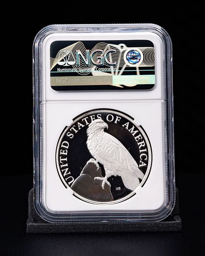 2023 P American Liberty Series 1oz Medal | Advance Releases PF70 Ultra Cameo | Kenneth Bressett Autographed