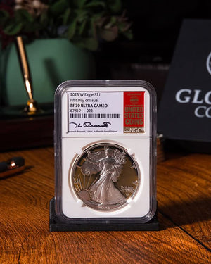 2023 Silver Eagle | First Day of Issue PR70 NGC | Kenneth Bressett Autographed