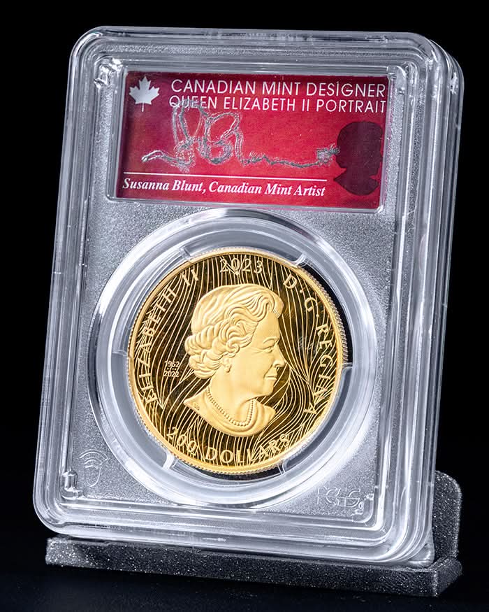 2023 $200 Canada Jean Paul Riopelle-Petit Hibou Ultra High Relief | First Day of Issue PCGS PR70 Deep Cameo | Susanna Blunt Autographed