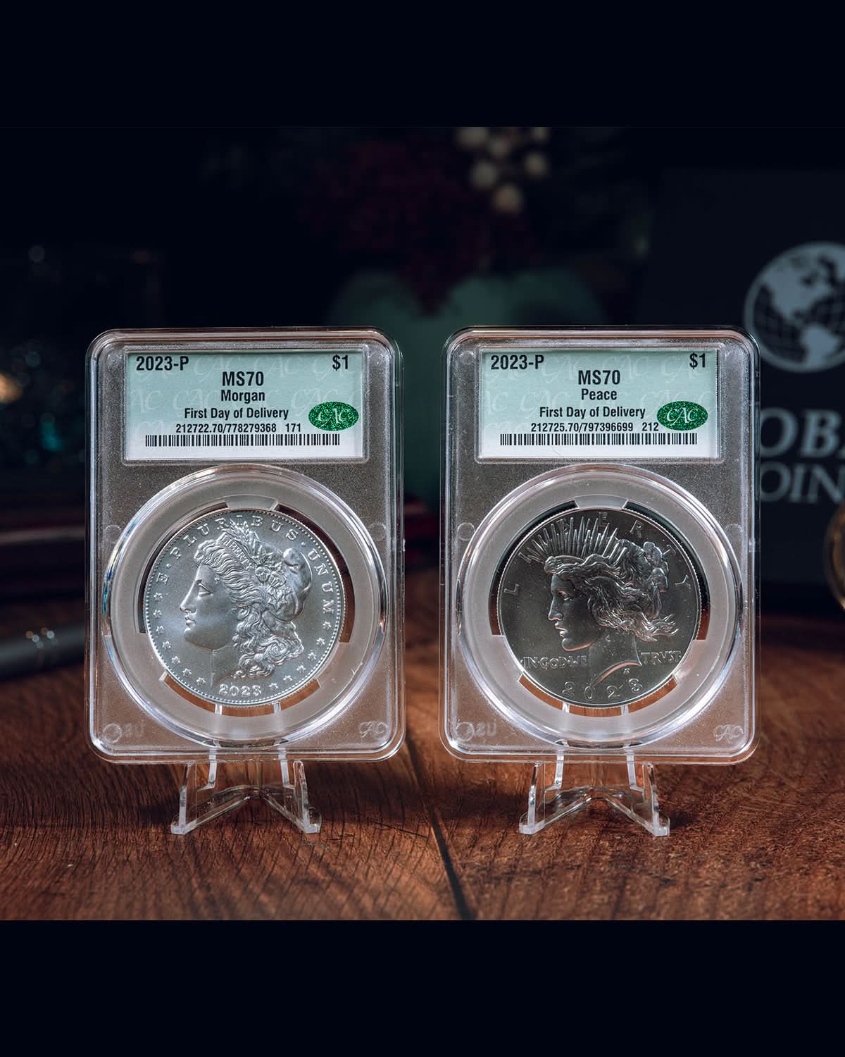 Morgan and Peace Dollar Set
