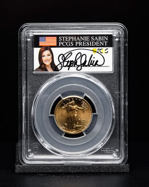 2024 $10 Gold Eagle | First Day of Issue PCGS MS70 | Stephanie Sabin Autographed