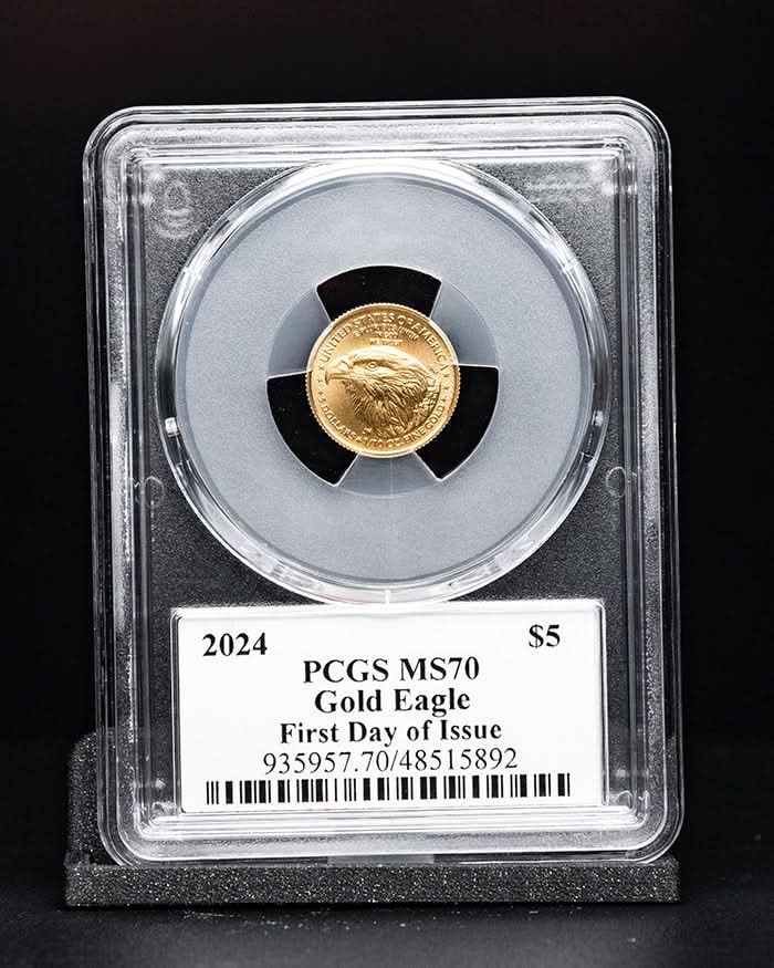 2024 $5 Gold Eagle | First Day of Issue PCGS MS70 | Stephanie Sabin Autographed