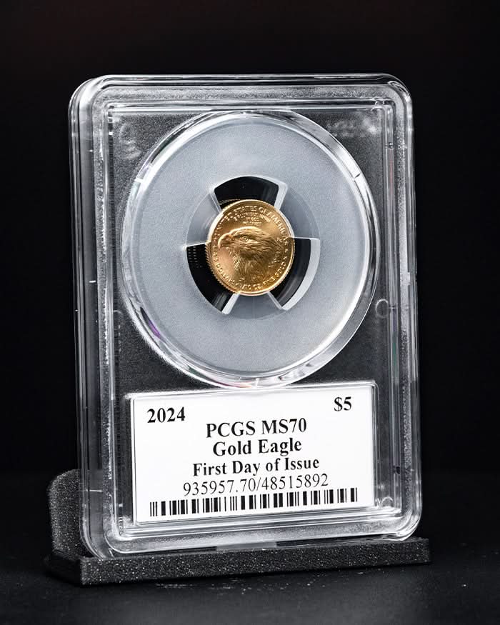 2024 $5 Gold Eagle | First Day of Issue PCGS MS70 | Stephanie Sabin Autographed