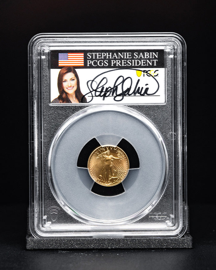 2024 $5 Gold Eagle | First Day of Issue PCGS MS70 | Stephanie Sabin Autographed