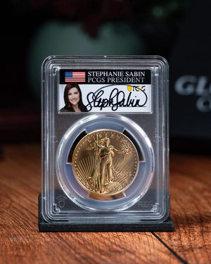 2024 $50 Gold Eagle | First Day of Issue PCGS MS70 | Stephanie Sabin Autographed