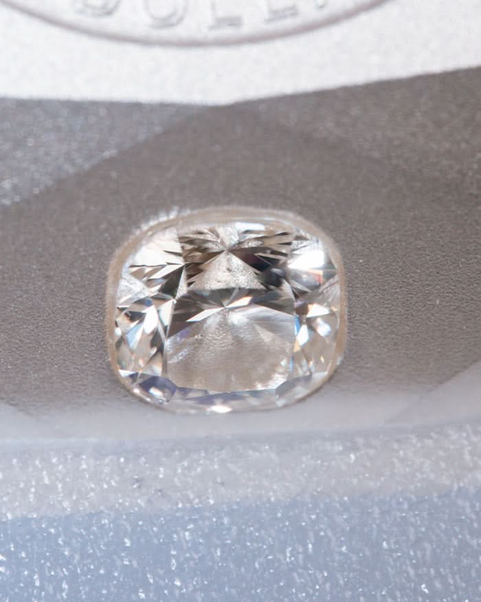 2024 Burnished Silver Ideal Cushion Diamond