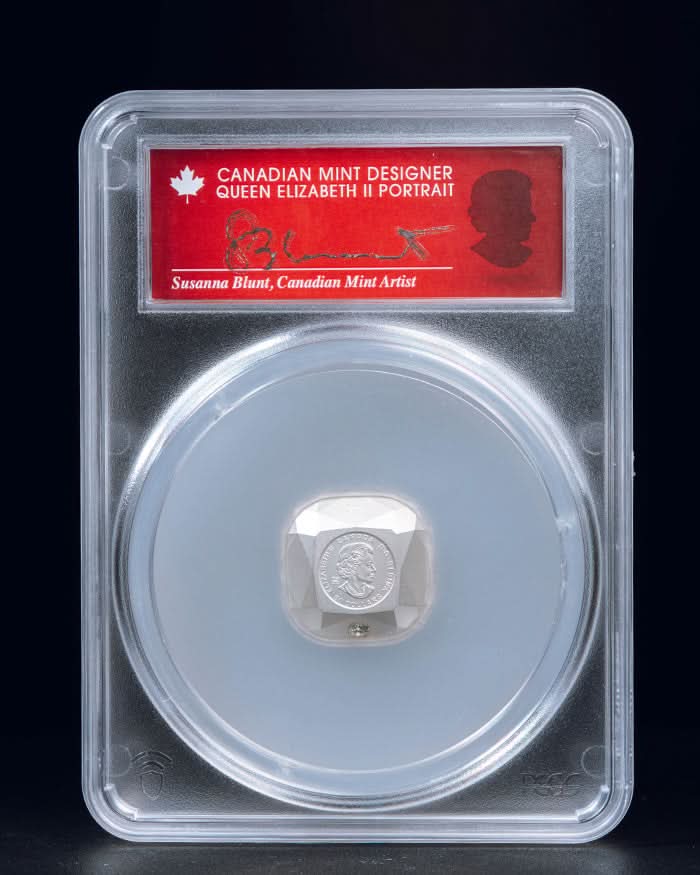 2024 Burnished Silver Ideal Cushion Diamond