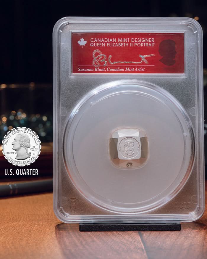2024 Burnished Silver Ideal Cushion Diamond