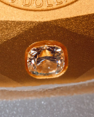 2024 Gold Ideal Cushion Diamond