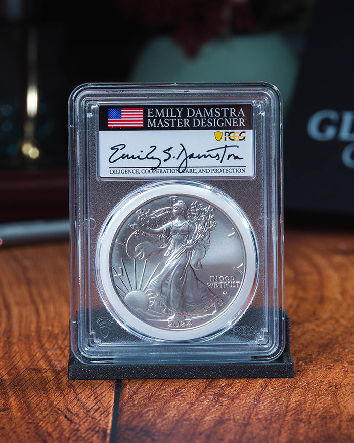 2025 $1 American Silver Eagle PCGS MS70 FS Blue Label