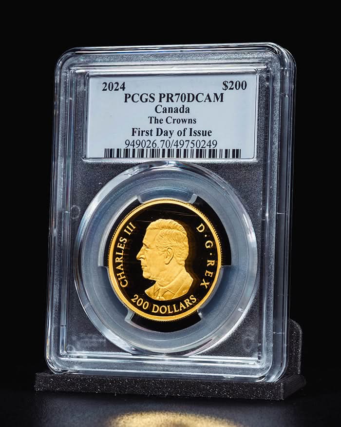 2024 Canada The Crowns | First Day of Issue PCGS PR70 Deep Cameo | Steven Rosati Autographed