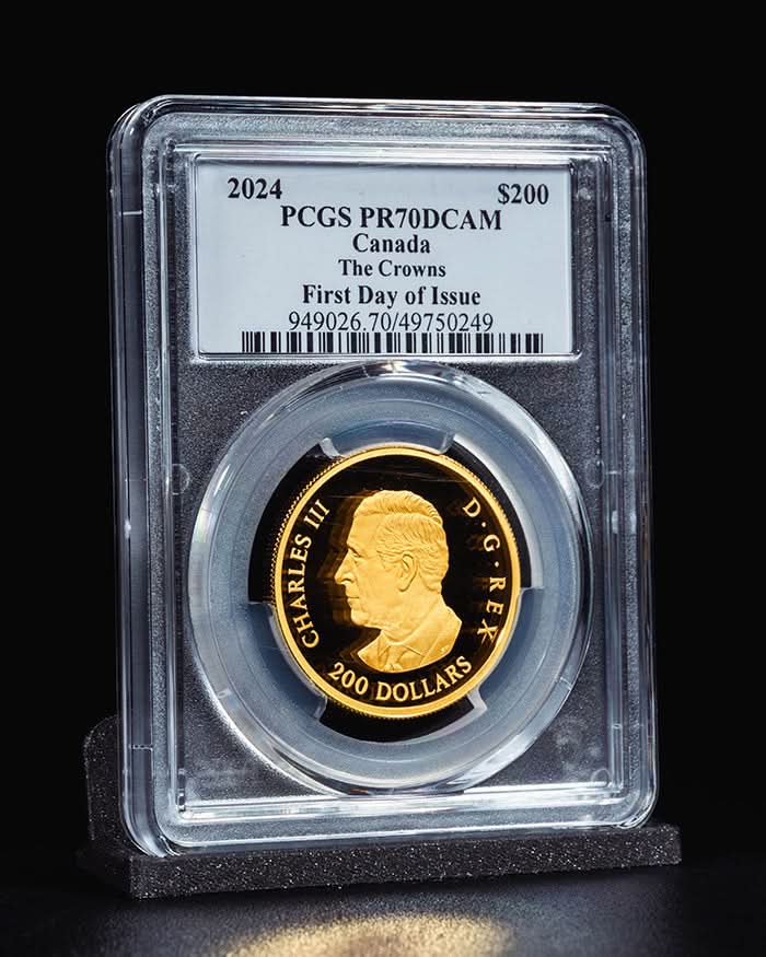 2024 Canada The Crowns | First Day of Issue PCGS PR70 Deep Cameo | Steven Rosati Autographed