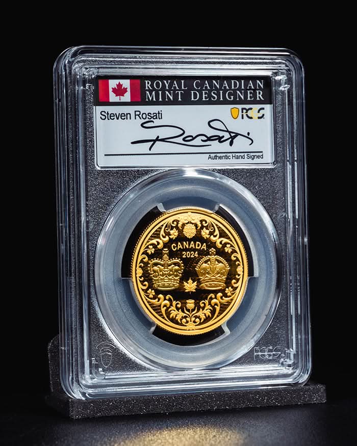2024 Canada The Crowns | First Day of Issue PCGS PR70 Deep Cameo | Steven Rosati Autographed