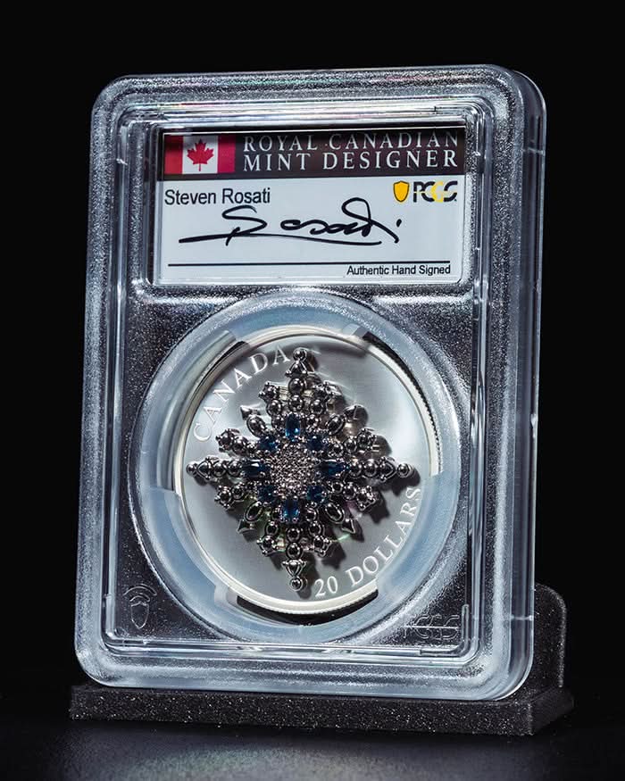 2024 $20 Canada Silver Sapphire Jubilee | First Day of Issue PCGS PR70 Deep Cameo | Steven Rosati Autographed
