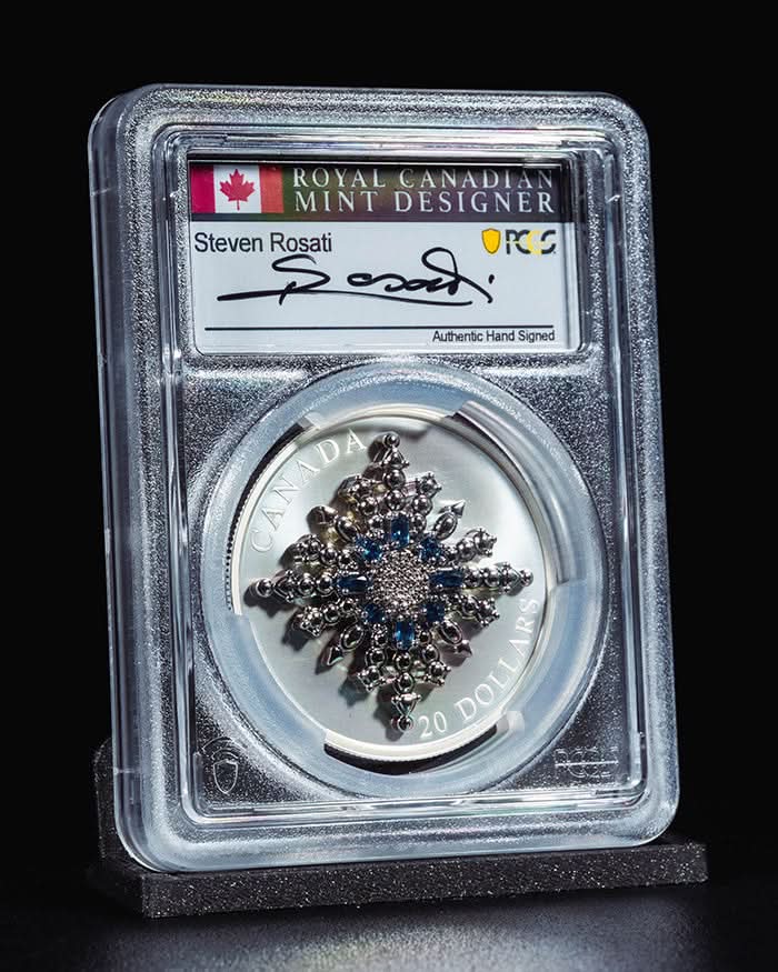 2024 $20 Canada Silver Sapphire Jubilee | First Day of Issue PCGS PR70 Deep Cameo | Steven Rosati Autographed