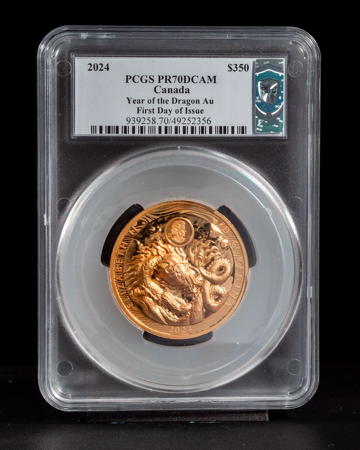 Dragon gold coin
