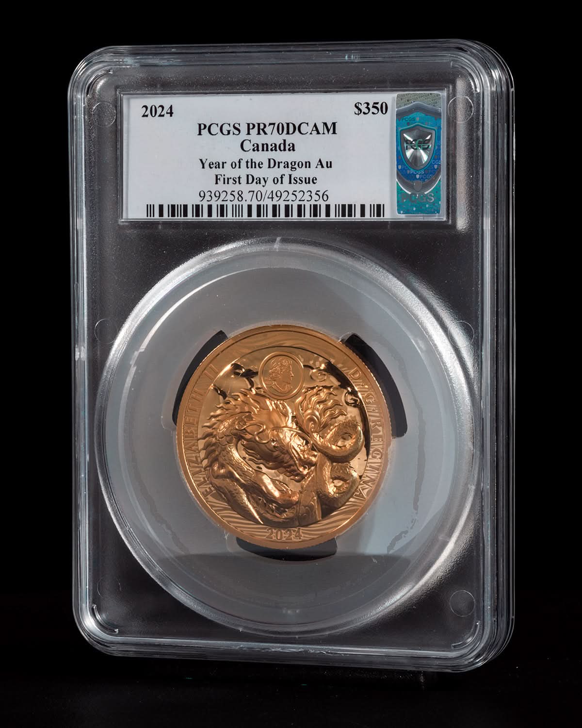 Dragon gold coin