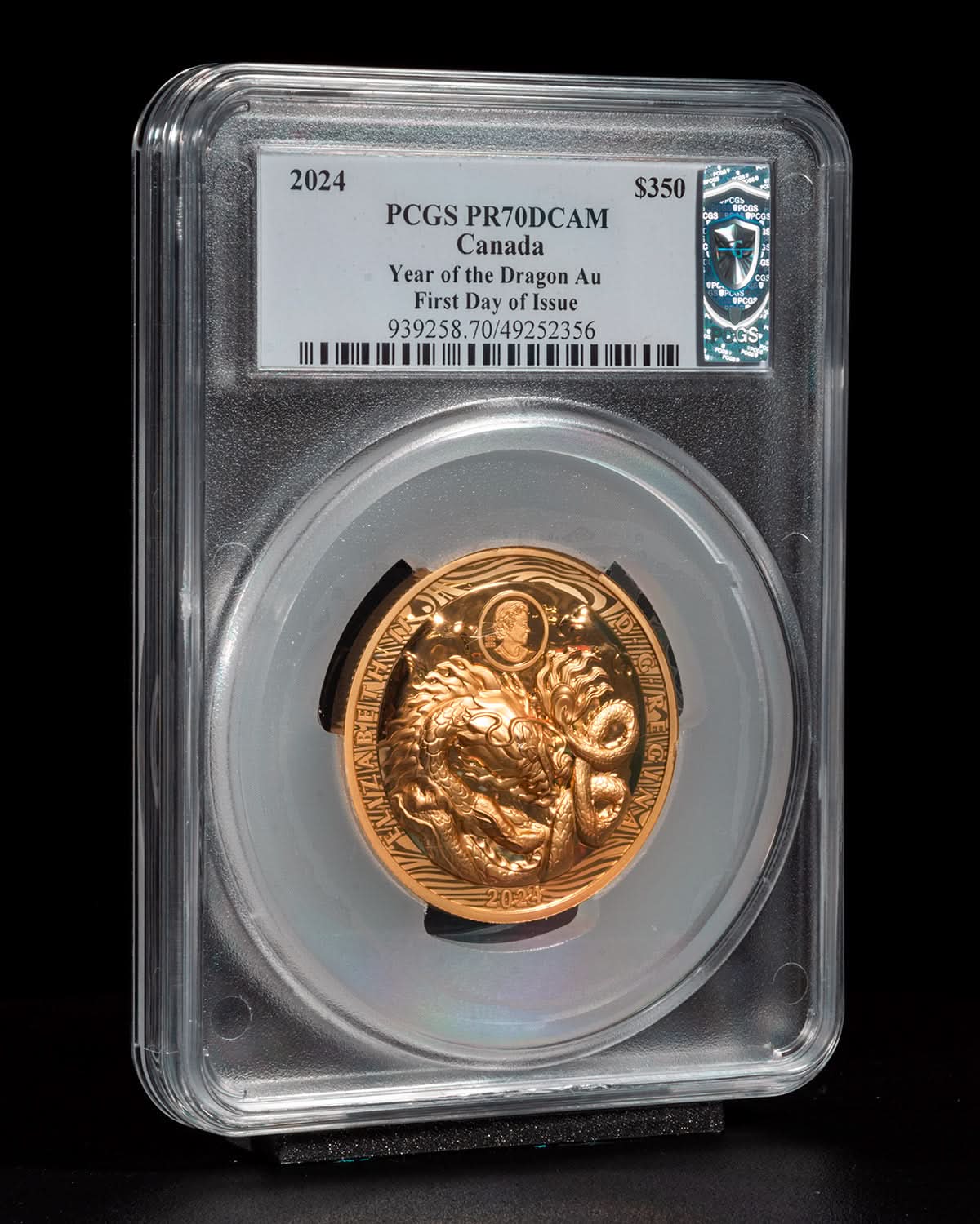 Dragon gold coin