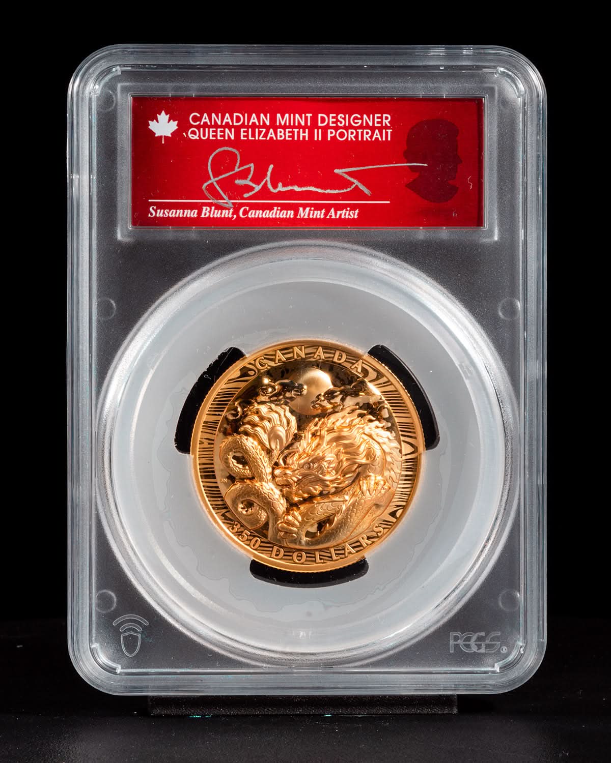 Dragon gold coin