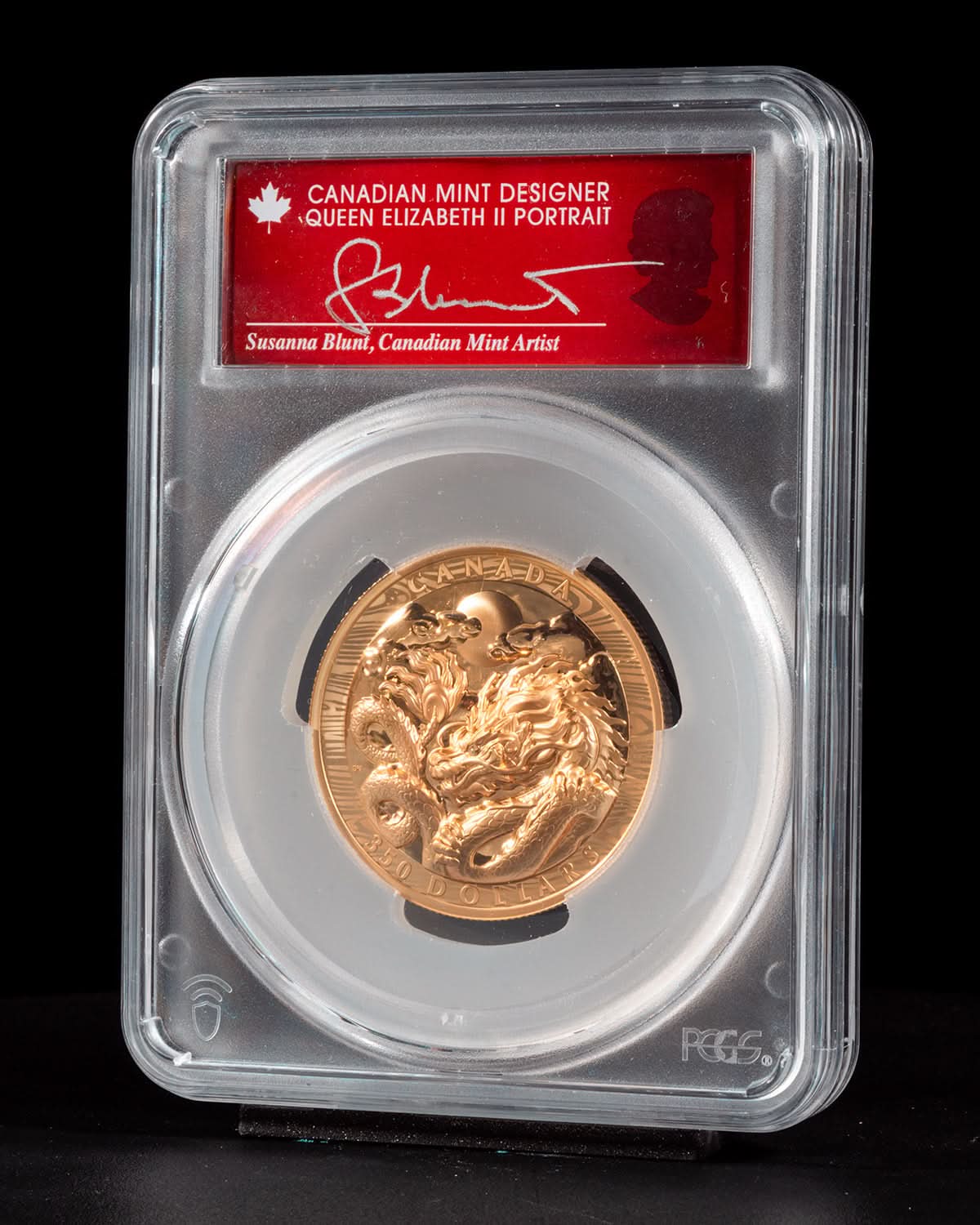 Dragon gold coin
