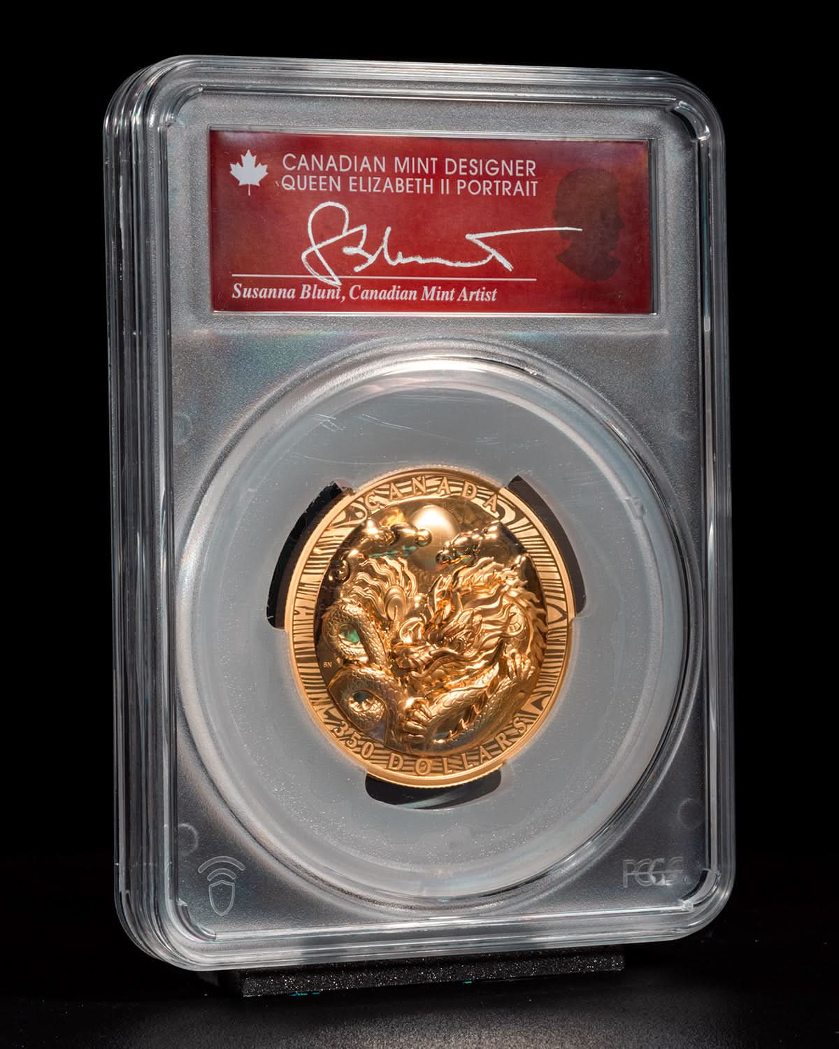 Dragon gold coin