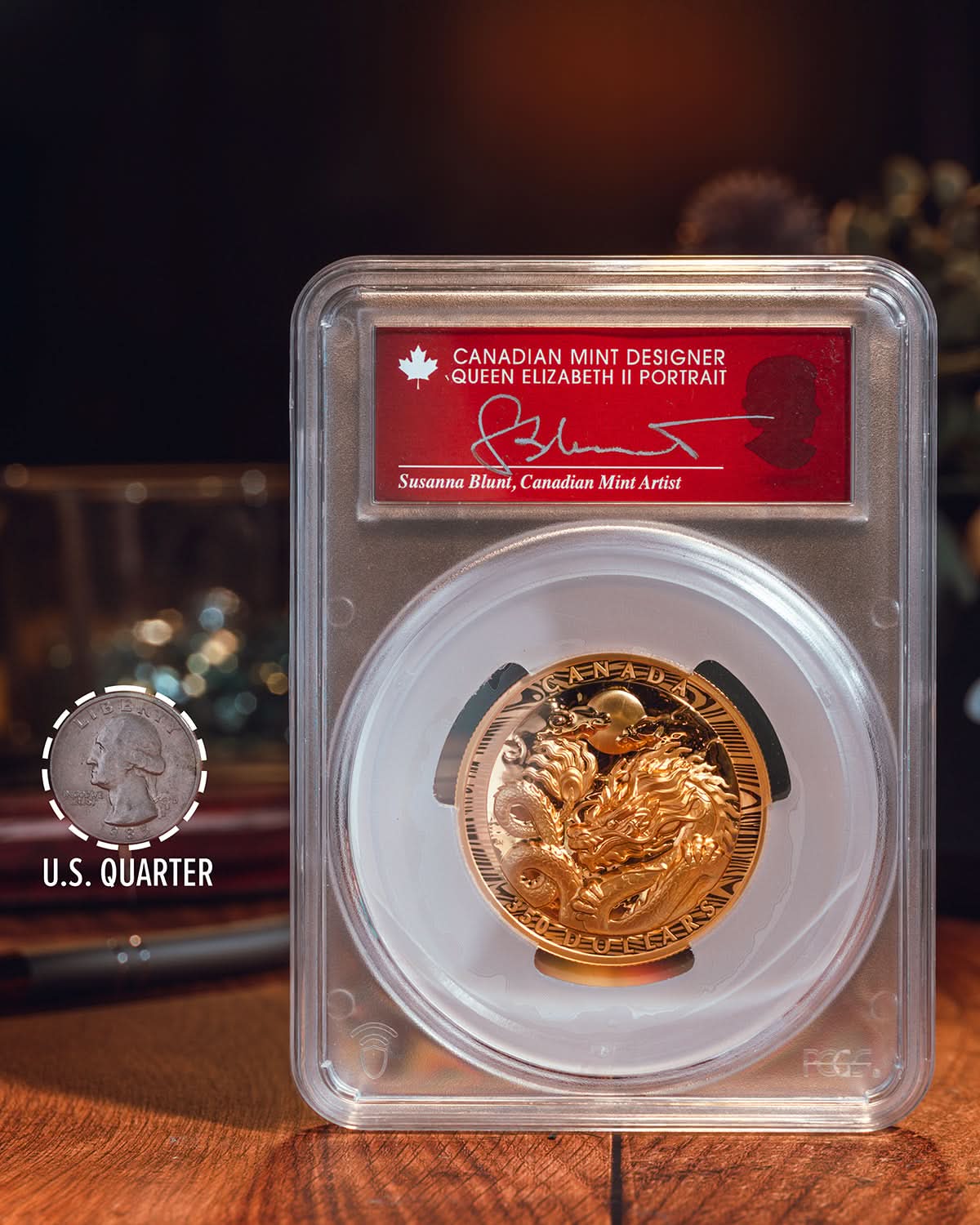 Dragon gold coin