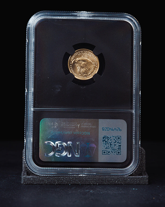2025 1/10 oz Gold Eagle | First Day of Issue NGC MS70 | Anna Cabral Autographed