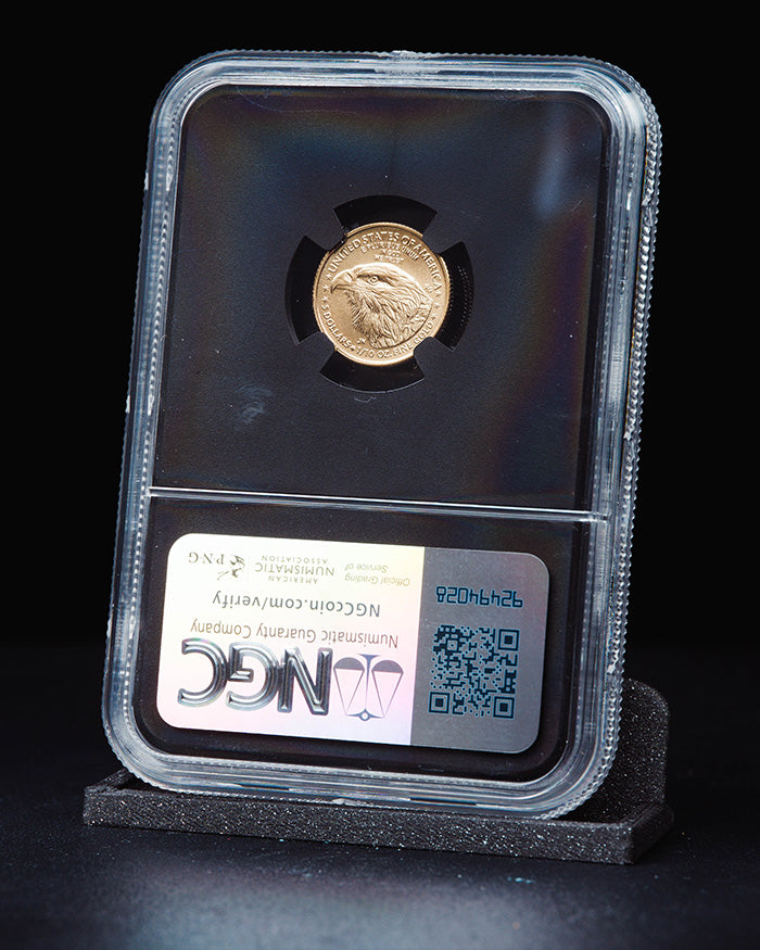 2025 1/10 oz Gold Eagle | First Day of Issue NGC MS70 | Anna Cabral Autographed