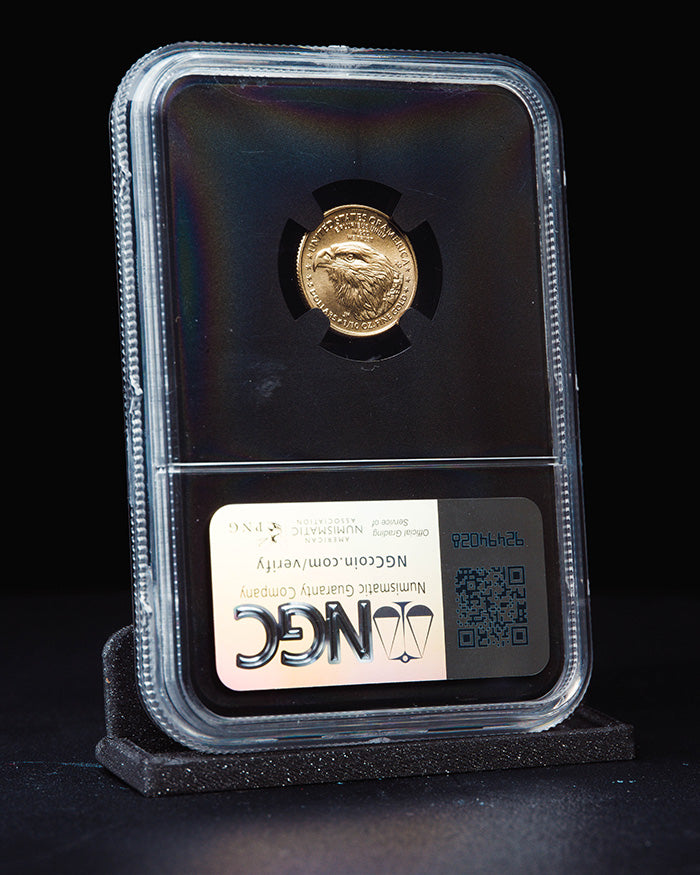 2025 1/10 oz Gold Eagle | First Day of Issue NGC MS70 | Anna Cabral Autographed