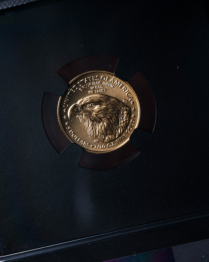 2025 1/10 oz Gold Eagle | First Day of Issue NGC MS70 | Anna Cabral Autographed